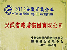 2012年(nián)度安徽企業(yè)100強